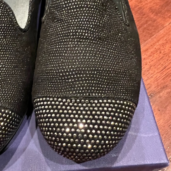 NWT- Stuart Weitzman black and silver flats - Picture 2 of 7